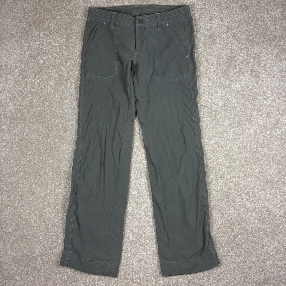 Kuhl Kontra Pants Womens 4 Regular Gray Hiking Outdoor Straight Leg
